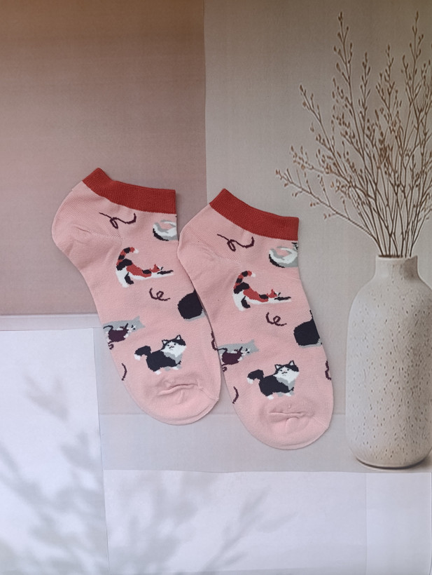 جوراب زنانه مچی طرح گربه کوچولو ماکسیو (MOXIAO)
